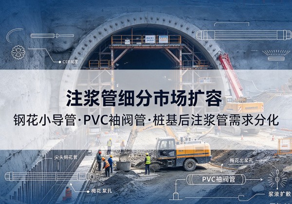 奎文注浆管细分市场扩容，隧道钢花小导管、PVC 袖阀管、桩基后注浆管需求分化